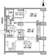 東雲キャナルコートCODAN 14-1005 間取り図