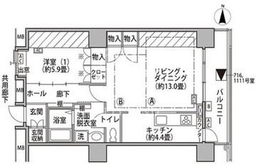 東雲キャナルコートCODAN 18-316 間取り図