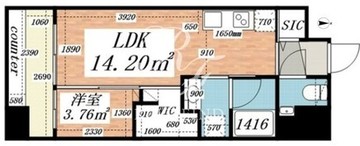 パークルール大手町 703 間取り図