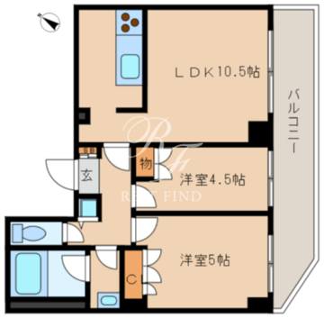 レジディア文京音羽 108 間取り図