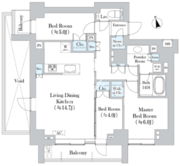 ディアナコート池田山公園 308 間取り図