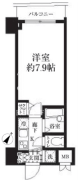 HF東日本橋レジデンス 202 間取り図