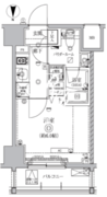 クオリタス南大井 702 間取り図