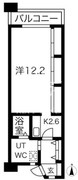 シティコート目黒 3-416 間取り図