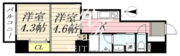 CLASSEUM飯田橋 305 間取り図