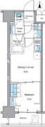 ルフォンプログレ上野稲荷町 204 間取り図