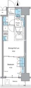 ルフォンプログレ上野稲荷町 203 間取り図