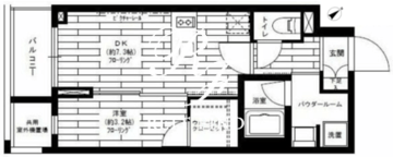 グランドコンシェルジュ六本木 502 間取り図