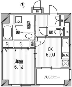 クリオ三田ラ・モード 708 間取り図