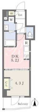 ミレドゥーエ神楽坂 202 間取り図