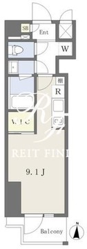 ミレドゥーエ神楽坂 204 間取り図