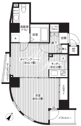 カスタリア初台 1401 間取り図