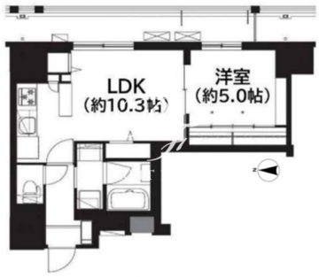 フレンシア菊川 214 間取り図