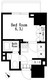 レジディア大森3 803 間取り図
