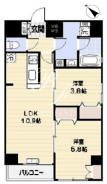 ブライズ神田岩本町 1101 間取り図