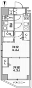 シーフォルム西小山 209 間取り図