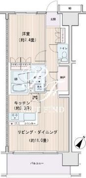 エスティメゾン豊洲レジデンス C-807 間取り図