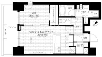 ステージファースト浅草橋2 1102 間取り図