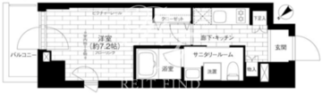 ステージファースト浅草橋2 801 間取り図