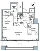 ザ東京タワーズミッドタワー 2502 間取り図