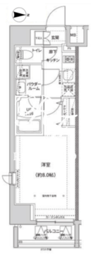 ガレリアレジデンス南千住 501 間取り図