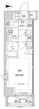 ガレリアレジデンス南千住 601 間取り図