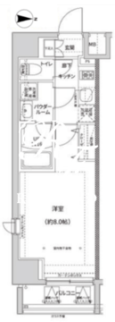 ガレリアレジデンス南千住 1001 間取り図