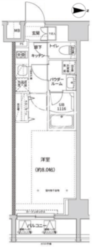 ガレリアレジデンス南千住 202 間取り図