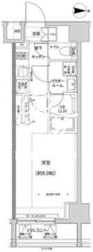 ガレリアレジデンス南千住 1102 間取り図