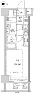 ガレリアレジデンス南千住 203 間取り図