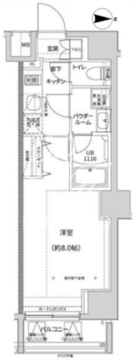 ガレリアレジデンス南千住 204 間取り図