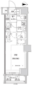 ガレリアレジデンス南千住 604 間取り図