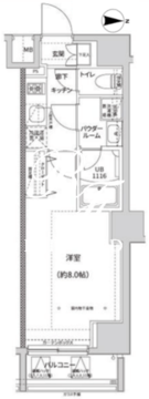 ガレリアレジデンス南千住 704 間取り図