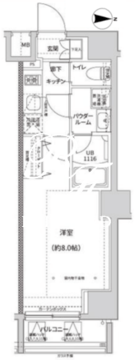 ガレリアレジデンス南千住 904 間取り図