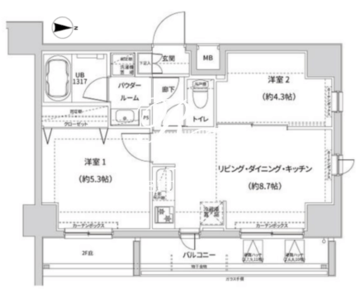 ガレリアレジデンス南千住 905 間取り図