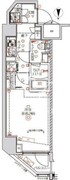 クオリタス蒲田 203 間取り図