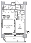 クオリタス浅草 402 間取り図