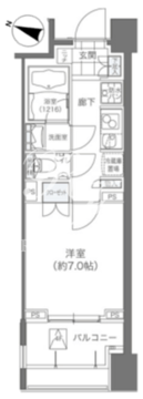 メゾンカルム本郷 405 間取り図