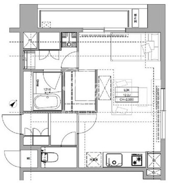 フロンティアテラス目黒 310 間取り図