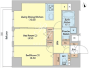 サイオン町屋 1306 間取り図