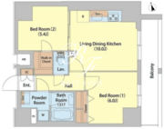 サイオン町屋 701 間取り図