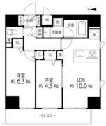 サイオン町屋 1104 間取り図