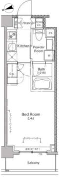 プラウドフラット中落合 603 間取り図