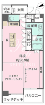 パークフラッツ日本橋馬喰町 1201 間取り図