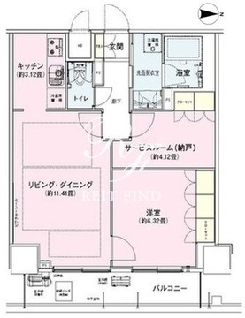 アンビエンテ駒込 511 間取り図