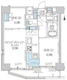 パークアクシス東上野 1303 間取り図