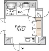 ラドゥセール浅草橋 806 間取り図