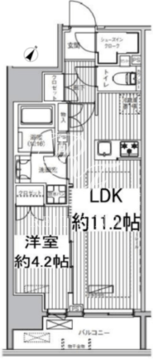 サンウッド東日本橋フラッツ 302 間取り図