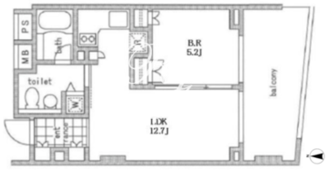 KDXレジデンス南麻布 705 間取り図