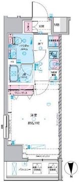 ジェノヴィア東神田グリーンヴェール 208 間取り図